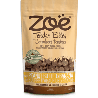 Zoe Dog Tender Bits Peanut Butter & Banana - 150g - Dog Treats - Zoe - PetMax Canada