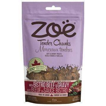 Zoe Dog Tender Chunks Beef & Gravy - 150g - Dog Treats - Zoe - PetMax Canada