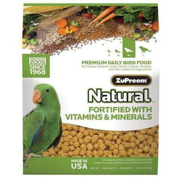 Zupreem Avian Maintenance Natural Parrot Conure - 1.36 Kg - Bird Food - Zupreem - PetMax Canada